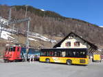 (202'606) - PostAuto Graubnden (Sulzberger) - GR 179'220 - Solaris am 20. Mrz 2019 beim Bahnhof Susch