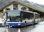 (256'597) - Domo, Glattbrugg - Nr. 7/SG 490'802 - Mercedes (ex VBZ Zrich Nr. 187; ex VZO Grningen Nr. 108) am 31. Oktober 2023 beim Bahnhof Glarus