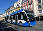 (269'213) - VMCV Clarens - Nr. 809 - Van Hool Gelenktrolleybus am 16. November 2024 in Montreux, Dbarcadre