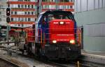 Am 843 091-0 bei Rangierarbeiten in Bhf Schaffhausen. 01.06.12 
