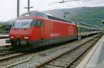 SBB 460 105 steht am verregneten 26 September 2010 in Biel/Bienne.