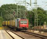 Da staunte ich nicht schlecht als heute Morgen die SBB 482 034-6 den DHL KLV durch Schleswig zog. 15.6.11