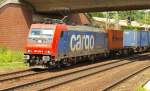 482 039-5 folgte ihrer Schwester und zog ebenfalls einen Containerzug durch Harburg. 01.07.11
