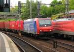 SBB 482 010-6 mit Containerzug inn HH-Harburg. 17.05.12