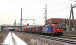 482 002-3 fuhr am 15.1.13 mit einem Gz durch Waltershof.