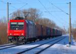 061. Nach einem Standortwechsel von Harburg nach Moorburg konnte dort unter anderem die SBB Cargo 482 039-5 fotografiert werden die mit ihrem Containerzug bei sonnigem Nachmittagslicht an uns vorbei fuhr. HH 6.3.10