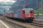 Am 5 Juni 2009 verlässt 620 087 Erstfeld und wird dabei von zwei von drei Loks unterstützt.