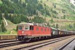 Stahlzug mit schiebender 11679 steht am 26 Mai 2007 in Göschenen.