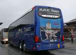 (258'465) - A.N.K. Tours, Liestal - BL 7778 - Setra am 6. Januar 2024 beim Bahnhof Frutigen