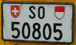 (240'269) - Nummernschild - SO 50'805 - am 25.