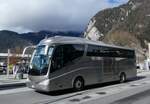 (259'487) - Aus Italien: Reali, Alatri - Nr. 38/EY-952 VF - Scania/Irizar am 20. Februar 2024 beim Bahnhof Interlaken West