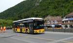 (287'118) - PostAuto Bern - BE 610'544/PID 12'279 - eSolaris am 19. Mai 2026 beim Bahnhof Interlaken Ost