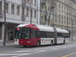 (223'491) - TPF Fribourg - Nr. 521/FR 300'436 - MAN/Hes Gelenkduobus am 12. Februar 2021 beim Bahnhof Fribourg