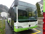 (268'418) - transN, La Chaux-de-Fonds - Nr. 333/NE 102'733 - Mercedes (ex TRN La Chaux-de-Fonds Nr. 333) am 24. Oktober 2024 beim Bahnhof Fleurier