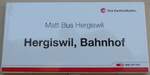 (203'315) - zb/SBB CFF FFS-Haltestellenschild - Hergiswil, Bahnhof - am 30. Mrz 2019