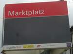 (133'223) - st.gallerbus/PostAuto-Haltestellenschild - St.