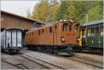 La DER de la Saison 2023 - Die Bernina Bahn RhB Ge 4/4 81 der Blonay-Chamby Bahn wartet im Museumsbahnhof von Chaulin auf ihren nächsten Einsatz. 

29. Okt. 2023