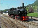 Die SEG G 2x 2/2 105 der Blonay Chamby Bahn rangiert in Blonay um ihren Zug nach Chaulin zurück zu bringen. 

9. August 2025