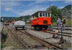 Die Dm 2/2 N� 3 der Blonay Chamby Bahn ist wirklich was besonders: nicht nur weil sie hier etwas schief in der Landschaft (bzw.