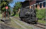 Festival Suisse de la vapeur / Schweizer Dampffestival 2026 - Die G 2/2 TICINO bei der Blonay Chamby Bahn wartet in Chaulin auf die Einfahrt in den Museumsbahnhof. 25. Mai 2026 