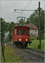 Der Te 82 auf grosser Fahrt: der sonst nur Blonay oder Vevey rangierende Te 82 bekam zum 50 Jahre Jubiläum der Blonay - Chamby Bahn Auslauf bis nach Chaulin im Rahme des Parade der GFM/MOB/CEV