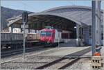 Der TRAVYS RABe 560 385  Lac de Joux  in seiner Heimat dem Vallée der Joux, hier im Bahnhof von Le Brassus.