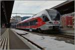 Der SOB Flirt 526 044-3 in Einsiedeln.
