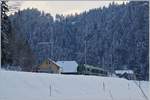 Der BLS RABe 535 113 (Lötschbergerin), der einzigen  Dame  unter all den Lötschberger, kurz vor Trubschachen.