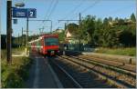 Bem 550 000 und 004 beim Halt in Russin.