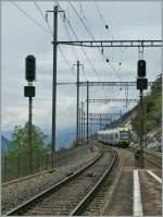 Ein  Ltschberger  nach Bern verlsst Hohtenn. 4. Mai 2013