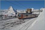 Die Station Gornergrat auf 3089 müM, im Hintergrund das Matterhorn.
27. Feb. 2014