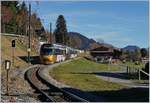 Ein GoldenPass Panoramic Express verlässt Schönried.
29. Okt. 2016 
