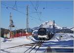 Der CEV MVR ABeh 2/6 7506 erreicht von Vevey kommend die Gipfelstation Les Pléiades.