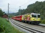 Die  Lo In  Ge 4/4 II mit einem RE Richtung Chur in Valendas-Sagogn.
13.09.2009