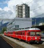 RhB Pendelzug in Landquart. 
14.09.2009
