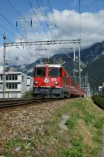 RhB Ge 4/4 II mit RE 1244 nach Disentis bei Chur West.
14.09.2009