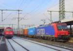 482 003-1 mit Containerzug am 16.01.10 in Fulda