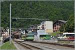 Der TPC ASD ABe 4/8 471 hat Le Sépey verlassen und auch der Beh 4/8 592 nach Les Diablerests verlässt nach einer kuzern Wendenzeit den Bahnhof von Le Sépey. 

27. Juli 2024