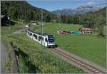 Der ASD ABe 4/8 N� 473 als R71 kurz nach der Abfahrt beim Halt in Plan Morier; der Zug ist auf dem Weg von Aigle nach Les Diablerets.

1. September 2026