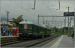 Der es SBB BDt ist nun beim Verein Historische Mittelthurgaubahn.
Hier bei der Durchfahrt in Tenero. 15. Sept. 2013