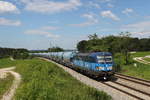 383 010 mit einem Getreidezug am 1.