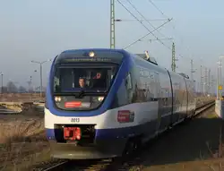 kurz nach meiner Ankunft in Pasewalk mitm IC kam �berraschend VT 0013 der Ostseeland Verkehr um mich nach Torgelow zubringen! 